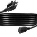 14AWG Heavy-Duty Power Extension Cord - 16 Ft (NEMA 5-15P to NEMA 5-15R) Suitable for Replacing Heavy-Duty 3-Prong AC Power Cords for Various Appliances.