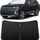 INSAUTO Custom Fit Windshield Sun Shade Accessories for Volkswagen/VW Atlas 2018-2026, Foldable Front Window Sunshade, UV & Heat Reflector, Keeps Interior Cool, Includes Storage Bag