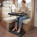 Portable Car Seat Tray Table, Height Adjustable Car Desk for Laptop