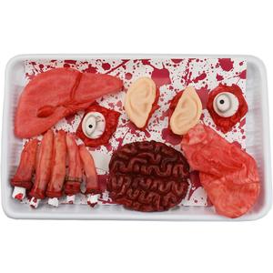 Halloween Blood Props Fake Scary Severed Broken Body Parts for Halloween, Haunted House Zombie Party Decorations Supplies