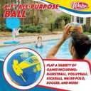 Wahu 100% Waterproof All-Purpose Pool Ball for Beach Volleyball, Soccer, and More, 6.5" Round Water Ball for Beach and Pool Sports Games