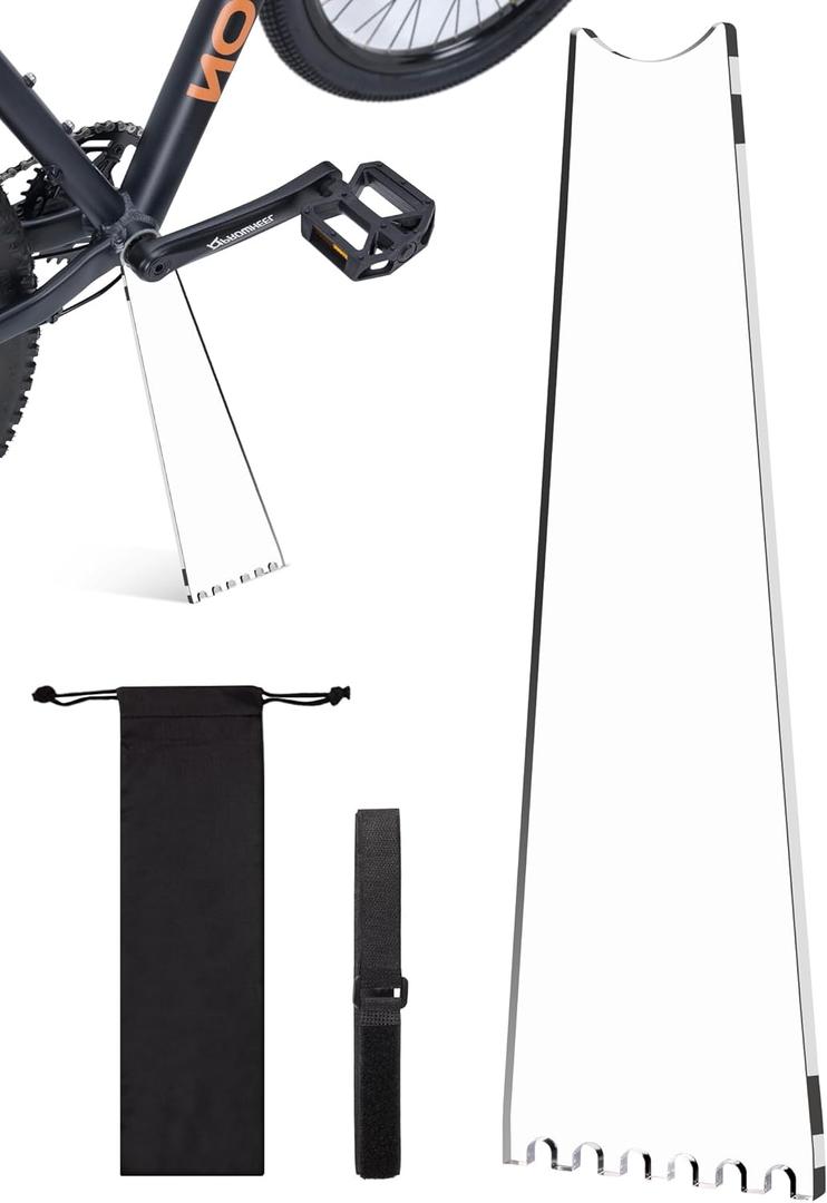 TOPGO [Extended Version] Acrylic Bicycle Foot Support Bracket for Outdoor Photography/Parking [Portable, Invisible, Non-Install] bike standfor Mountain & Road Bike - Transparent (10.5 inch)