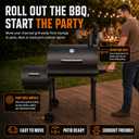 Realcook Charcoal Grill with Offset Smoker: Spacious Barrel Charcoal Grills with 800 Sq. In. Cooking Space - BBQ Offset Smoker Combo for Backyard Parties Weekend Barbecues Gatherings