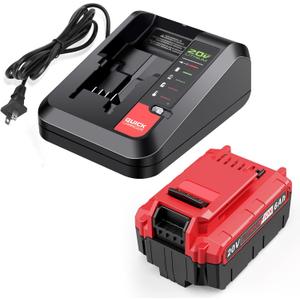 Labtec 1-Pack 6.0Ah 20V Lithium Battery PCC685L and Battery Charger Kit Compatible with Porter-Cable