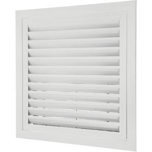 PATIKIL 18" x 18" Aluminum Return Grille, Return Air Vent Cover Linear Bar Removable Grille with Mesh Filter for Sidewall Wall Ceiling Floor HVAC System, White