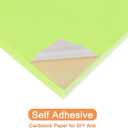 MECCANIXITY 50 Sheets Printable Sticker Paper, 8"x12" A4 Self Adhesive Sticker Backing Paper 250gsm for Craft Scrapbooking Inkjet Printer, Light Green