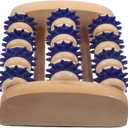 Portable Foot Massager Roller Wooden Manual Acupoint Tool for Foot Muscle Relief and Circulation Improvement Compact Handheld Design 5.51X4.72X2.16In