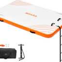 Inflatable Floating Dock Swim Air Platform, 6ft/8ft Inflatable Air Dock Platform Floating Island Raft with Non-Slip Surface, Island Raft Mat for Pool Beach Ocean