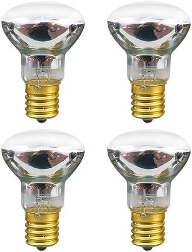 Lava Lamp Bulb 4 Pack 30W E17 R39 Reflector Type Bulb for Lava Lamp,Original Replacement Bulbs for Lava Lamps and Glitter Lamps,2700K Warm White,Dimmable,Long Lifespan