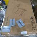 Rovibek 43" Dining Table Benches Set for 4, Modern Space Saving Kitchen Table Chairs & Adjustable Feet Breakfast Table 2 Benches, Wooden Industrial Style Farmhouse, White