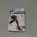 Truform Sheer Compression Stockings, 15-20 mmHg, Women's Thigh High Length, 20 Denier, Nude, Large