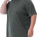 Mens Big and Tall Swim Shirt Sun Protection UPF 50+ Rash Gard Quick Dry T-Shirt, 4X-Large Big Tall