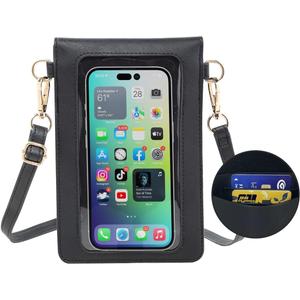 AnsTOP Small Crossbody Bags for Women, Vegan Leather Crossbody Phone Purse, Handheld & Adjustable Shoulder Strap