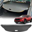 Cargo Cover for 2023 2024 2025 Mazda CX-50, Upgraded Retractable Rear Trunk Cover Compatible with Mazda CX-50 Trunk Security Cover Shielding Shade Car Accessory, Black Carbon Fiber