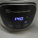 Maestri House Milk Frother, Variable Temp and Froth Thickness DualFro 600 Milk Frother Steamer, 21OZ Smart Touch Control Milk Warmer, Dishwasher Safe, Memory Function for Latte&Hot Chocolate (White)