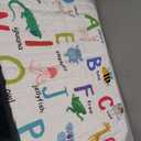 Baby Play Mat, 50x50 Playpen Mat with Super Soft Touch, Activity Mats with Upgraded Anti-Slip Bottom, Machine Washable Crawling Mats for Floor & Picnic (Animal Alphabets)