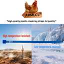 Vibrant 120Pcs Chicken Leg Bands-Easily Identify Your Poultry with Colorful Leg Bands-Durable and Laser Engraved for Long-Lasting Visibility-Perfect for Chicken,Duck,and Goose Owners