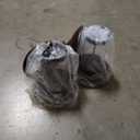 Pack of 2 - Metal Roof Bird Feeder for Backyard Birds, Bronze.