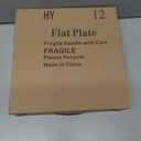 Berglander Plastic Plates Set of 12 Pieces 10", Mutil Color Reusable and Unbreakable Flat Dinner Plates, Salad Plates, Pasta Bowls, Dishes Set Easy to Carry for Home, Garden, Picnic, Camping