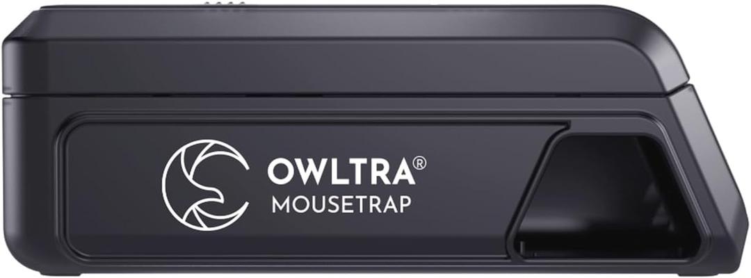 OWLTRA Indoor Electric Mouse Trap, Instant Eliminate Rodent Zapper with Pet Safe Trigger, Black, Small