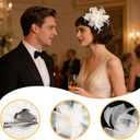 Fascinators Hats for Women, Tea Party Hat Headpiece Hair Accessories for Wedding Cocktail Church