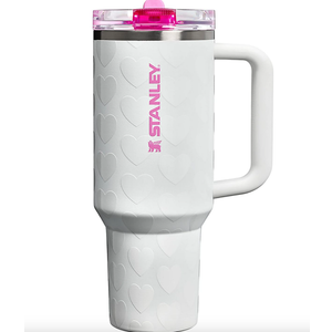 STANLEY Quencher ProTour Flip Straw Tumbler with Leakproof Lid | Built-In Straw & Handle | Cupholder Compatible for Travel | Insulated Stainless Steel Cup | BPA-Free (30 Ounces, White)