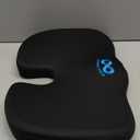 Everlasting Comfort Doctor Recommended Memory Foam Seat Cushion for Office Chairs & Car - Ergonomic Office Desk Accessories - Cushions for Tailbone Pain Relief, Sciatica (Black, Large) (01. Black Mesh)