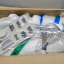 ELABEST X100 Ergonomic Office Chair with Footrest, Big and Tall Home Desk Chair with 5D Flip-Up Arms, Adjustable 3D Lumbar Support,High Back Rolling Computer Chair, Swivel Mesh Chairs (Frosted Dawn)