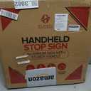 OLANZU Crossing Guard Hand Held Stop Sign with Handle, 18x18", Reflective, Stop-Stop | 1 Pack