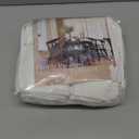 White Short Linen Curtains 45 Inch Length 2 Panel Set for Small Windows Rustic Country Linen Cotton Light Filtering Drapes Privacy Pinch Pleated Back Tab Semi Sheer Kitchen Curtains 45 Inches Long, Snow White, 40"W x 45"L (Pack of 2)