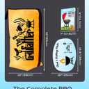 2 x BBQ Resting Bag & Tray Barbecue Accessories Gifts for Dad, Christmas & Father's Day Smoker Outdoor Kitchen Grilling Tools Blanket & Serving Tray Gifts for Daddy Regalos para Papa