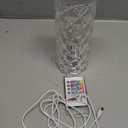 2 Pack Crystal Table Lamp, Remote and Touch Control Rose Wave Lamp, RGB Color Changing Night Light, Dimmable, USB Rechargeable Decoration Ambient Lighting for Dinner/Bars/Game Room/Living Room/Bedroom