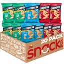 PopCorners Popped Corn Snacks, Core 3 Flavor Variety Pack, 1 Ounce (Contains 20 Packets) (Packaging May Vary), Kosher (EXP 08/25/26)