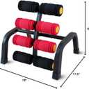 Foldable Back Extension Machine Home Gym Sit Up Machine for Glute & Ab Workouts Squat Machine for Home Gym Back Exercise for Lower Back Training with Resistance Bands