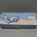 Snorkeling Gear for Adults, Dry-Top Snorkel Set Scuba Diving mask, 180Panoramic Wide View Professional Snorkeling Gear Breathing Freely Snorkel Mask (Blue/Black)