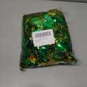 20/40/60/80 FT St Patricks Day Garland Decor Gold Green Shamrock Hat Tinsel Garland, Shiny Metallic Streamer Twist Garland Hanging St Patricks Day Decorations for Home Indoor Outdoor Party Supplies