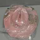 Cowboy Hat for Women and Men with Shapeable Wide Brim - Felt Cattleman Western Hats for Cowboys and Cowgirls (Large-X-Large, Rose Pink)