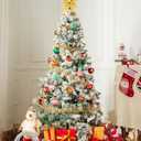 16 Pcs Traditional Classic Christmas Balls Ornaments for Xmas Tree, 80mm/3.15" Big Red and Green Christmas Decorations, Shatterproof Plastic Hanging Balls for Festivals Trees Decor