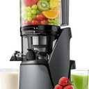 Juicer Machines, 3-in-1 Cold Press Juicer with 6.5" Extra Large Chute, 100oz Large Capacity, AC Motor, Makes Juice, Nut Milk & Sorbet, Premium Gray