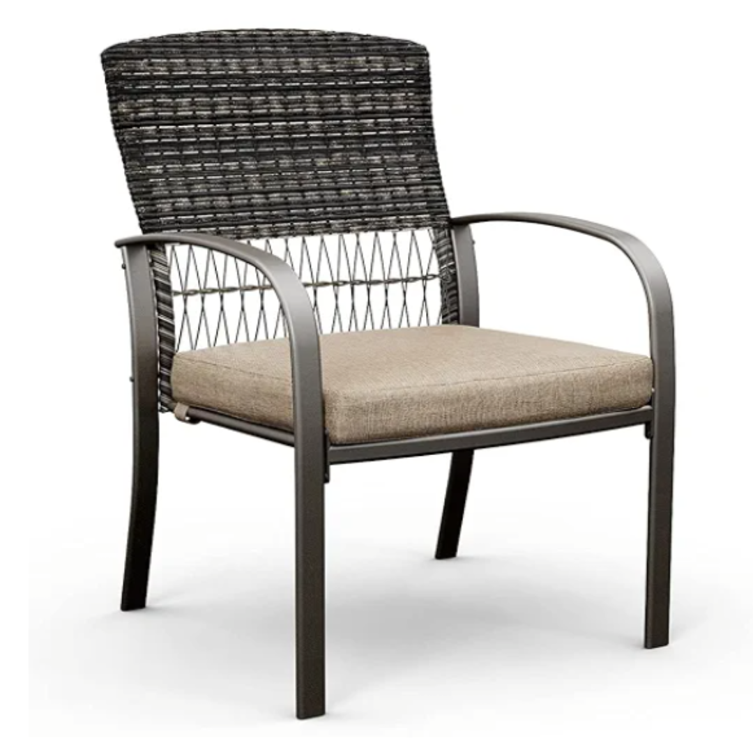 Pamapic Chairs 6 Pack for Set 8504, Removable Cushions, Beige