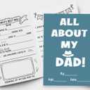 2 x Happy Fathers Day Card Gifts Decorations for Dad from Kid, Funny Father's Day Cards Gift (All About My Dad)