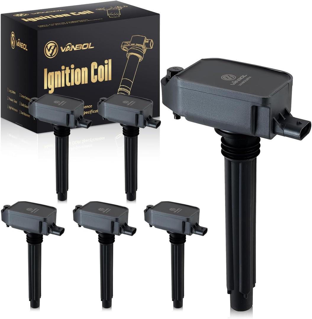 Set of 6 Ignition Coil Pack UF807 Compatible with 2016-2024 Jeep Grand Cherokee Wrangler Dodge Durango Chrysler Pacifica Ram 1500 Voyager V6 3.6L Replace 68223569AB 93175