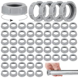 Pushglossy 100 Pcs Plastic Insulating Bushing Threaded Electrical Bushings for Emt, Rigid or Imc Conduit Fitting (3/4 Inch)