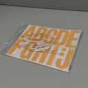 Bemeol 36 Sheets Letter Stickers 3 Inch Vinyl Letters Alphabet Stickers Self Adhesive Stick on Letters for School Office Home Bulletin Boards Mailbox Decor(Yellow,3Inch)