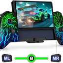 Mocagen Handheld Switch Controllers for Nintendo Switch/OLED Games, Swtich Pro Controller with Marco Buttons/Hall Effect Joystick & Trigger/Big Grip/Turbo