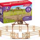 Schleich Horse Club 10-Piece Horse Paddock and Entry Gate Horse Toy for Kids Ages 5-12 (42434n)