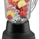 Hamilton Beach Wave Action Blender for Smoothies, Stainless Steel Ice Sabre Blades, 40oz Glass Jar, 800 Watts, Quiet Design, Black (58175)