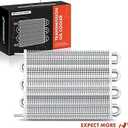 Transmission Oil Cooler, Universal Aluminium 8 Pass Tube and Fin, Oil Cooler Kit with Hose Mounting Kit