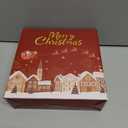 Artscope Christmas Oh Holy Night Merry Bright Jesus Wreath Throw Pillow Covers 20x20 Inch Set of 4, Winter Hoilday Christmas Decoration Pillow Cases for Home Sofa Couch Decor-Blue