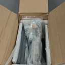 ChooChoo Bathroom Wall Cabinet, Over The Toilet Space Saver Storage Cabinet, Medicine Cabinet with 2 Door and Adjustable Shelves, Cupboard, Grey